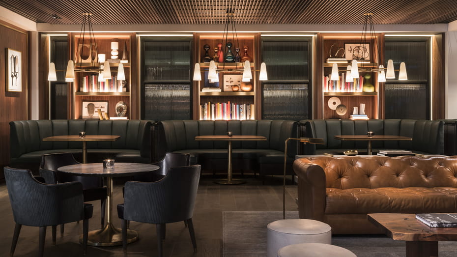 the Bayou & Bottle is an elegant whiskey bar located in the Four Seasons Houston Hotel just minutes from the Toyota Center