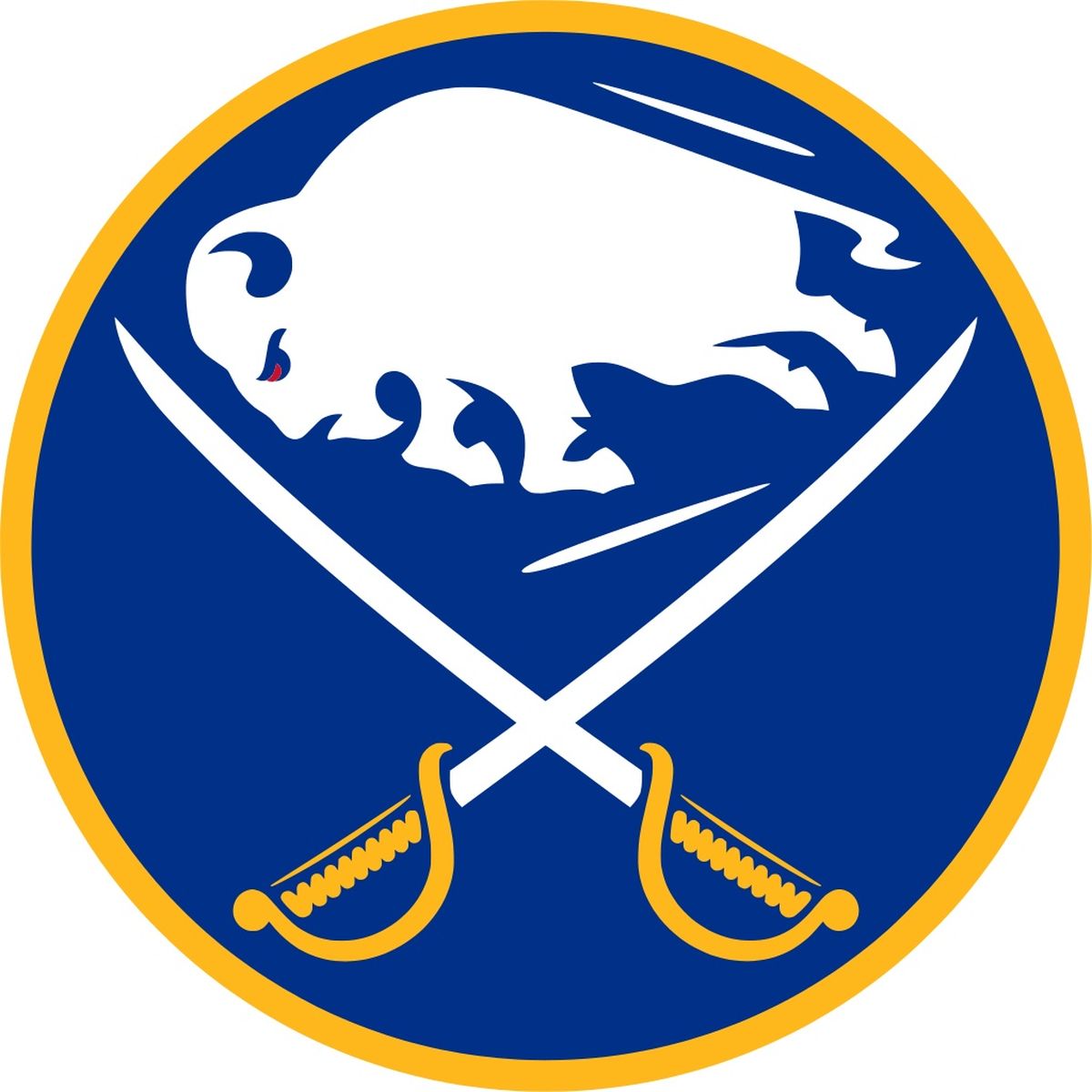 The logo for the Buffalo Sabres NHL team