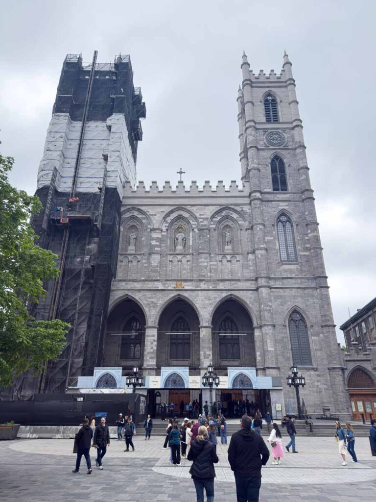 The Notre Dame Basilica is a top Montreal attraction to see during the Formula 1 weekend.