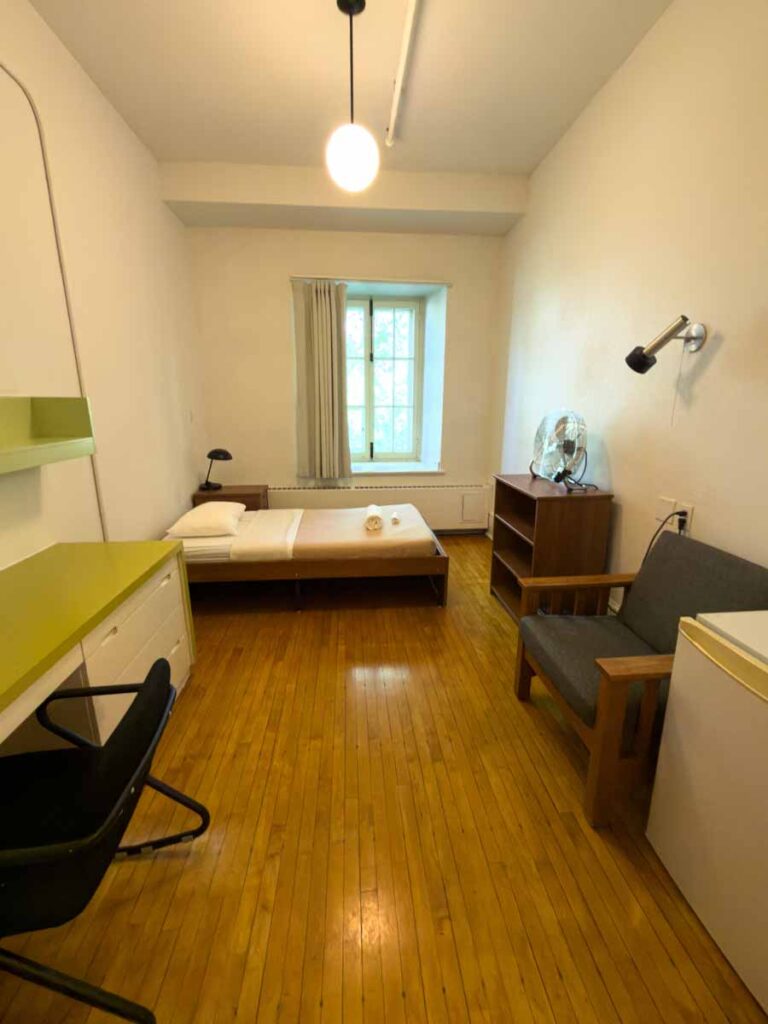My room at the Grey Nuns Residence during the Montreal Grand Prix weekend.